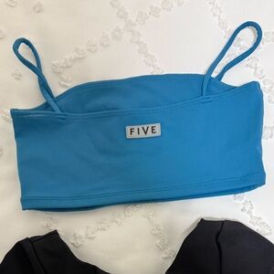 FIVE the Label YM Blue sports bra/ crop Top